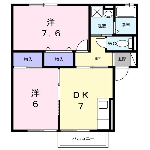 間取り図 カサベルテＡ
