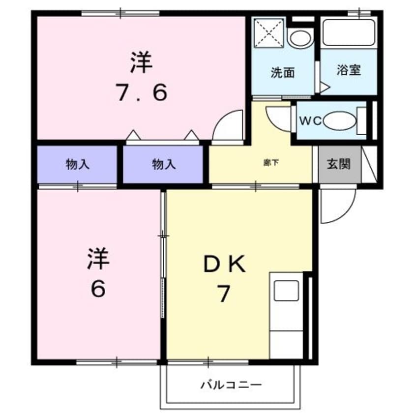 間取図 カサベルテＡ
