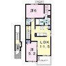 ゴールドオルカノース 2LDKの間取り