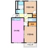 アーバンハイツ 2LDKの間取り
