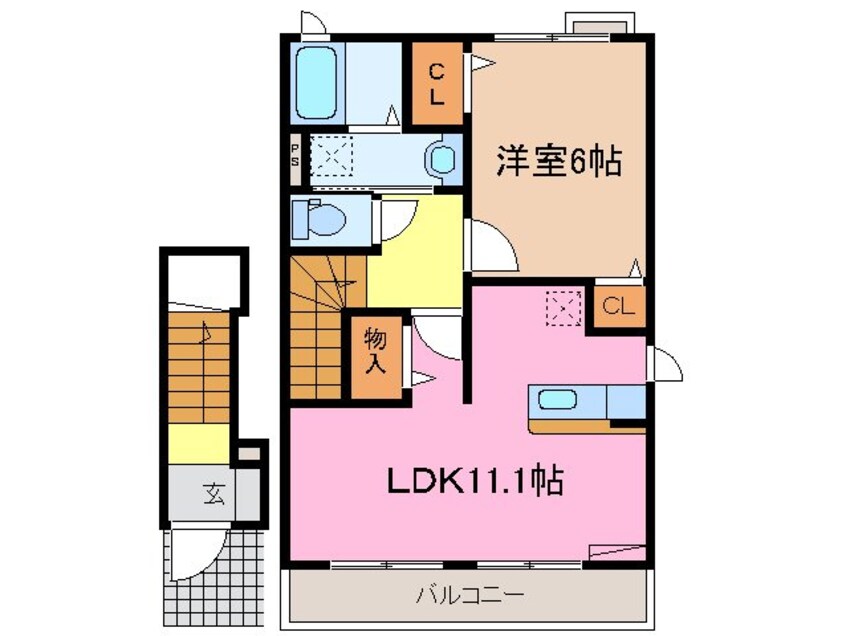 間取図 パシアン　Ｂ棟