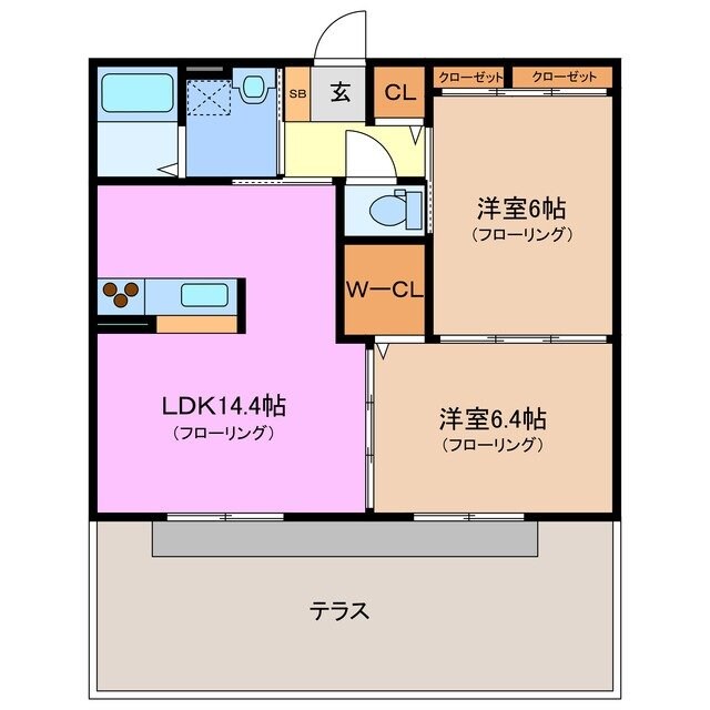 間取り図 エポック泰山　Ｃ