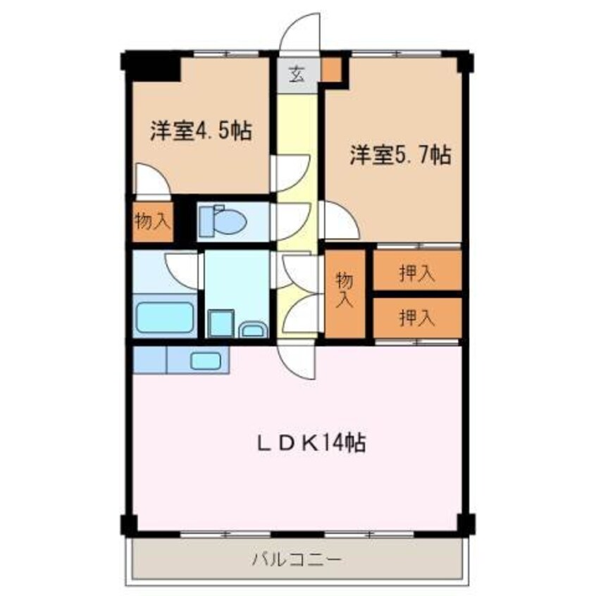間取図 シャルムマスダⅢ
