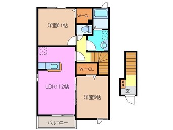 間取図 ラ・アクア　ウエスト