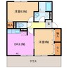 和み　A 2DKの間取り