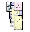 Ａｎｇｅ 1LDKの間取り