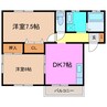 ウッディーライフ・Ｍ 2DKの間取り