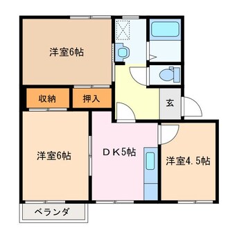 間取図 フレグランス岡田