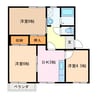 フレグランス岡田 3DKの間取り