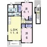 アスリート　Ａ 2LDKの間取り