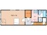 藤ヴァレイⅡ 1DKの間取り