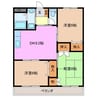 プロミネント伊勢中川 3DKの間取り