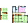 久居北口町貸家2 5LDKの間取り