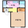 コーポSG 1Kの間取り