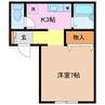 コーポSG 1Kの間取り