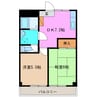 ハヤシビル 2DKの間取り