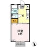 コーポＫ＆Ｓ 1Kの間取り