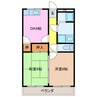 アップルガーデン 2DKの間取り