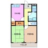 アップルガーデン 2DKの間取り