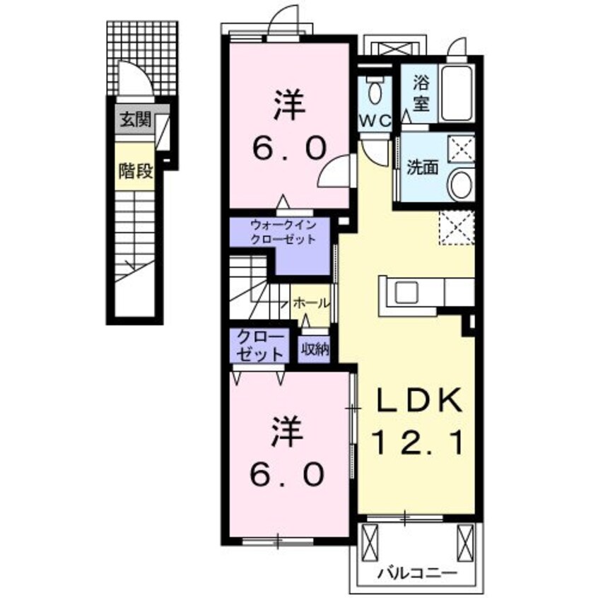 間取図 サニーハイツＳＥＩＮＡＩ　Ⅳ