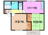 サニーホームズＹＡＫＥＮＯ 2DKの間取り