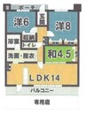 サンマンションアトレ中川駅前ラグゼ 3LDKの間取り