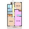 ユーアンドミー 2DKの間取り