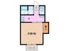 コーポ三喜Ｂ 1Kの間取り