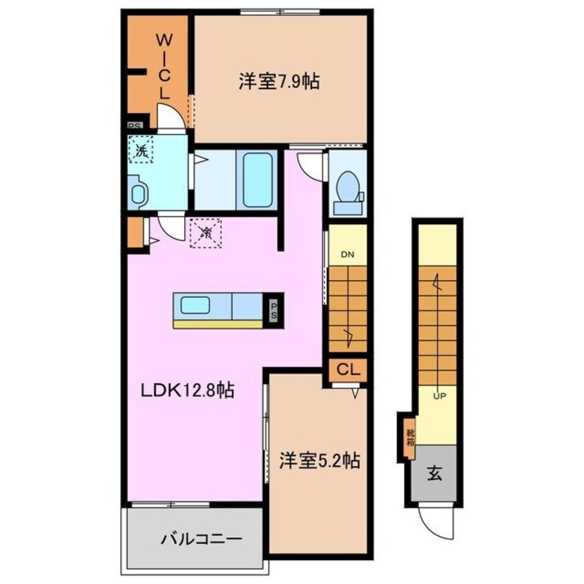 間取図 クレール　フォンテーヌ