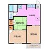 サンコーポ里の上 3DKの間取り