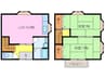 高野団地アパートＢ 2LDKの間取り