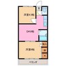 メゾンひかり館 2DKの間取り