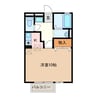 シャルム 1Rの間取り