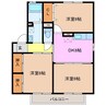 セジュールＫ３ 3DKの間取り