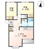 クローバーＢ 2LDKの間取り