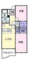 ジェルメ　マキ 2LDKの間取り