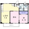 リプルスハイツ　Ｂ棟 2LDKの間取り