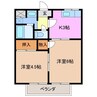 さつき荘 2Kの間取り