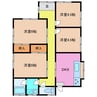 庄田町平屋一戸建 4DKの間取り
