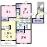 メゾン　アンジュＤ棟 3LDKの間取り