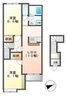 フローリィ 2LDKの間取り