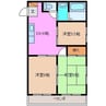 コーポかがみ 3DKの間取り