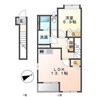 ルナ　アズール 1LDKの間取り