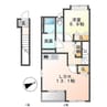 ルナ　アズール 1LDKの間取り
