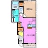 ラフレシール高茶屋 1LDKの間取り