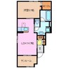 グランドステージ豊潤Ｆ 1LDKの間取り