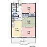 サウスヒルズＢ 3DKの間取り