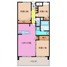 ＪＭＵ久居社宅Ｆ棟 3LDKの間取り
