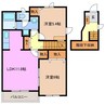メゾン　アンジュＣ棟 2LDKの間取り