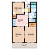 ＥＴＯＩＬＥ中出 3DKの間取り